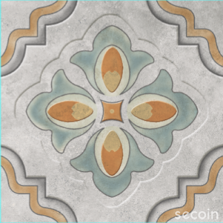 ENCAUSTIC POTTERY TILE GP 2584